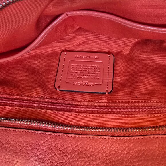 Light Red Coach Leather Satchel Handbag - Picture 2 of 6